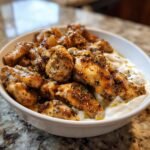 A bowl of flavorful Chicken Shawarma with Garlic Sauce, ready to be enjoyed.