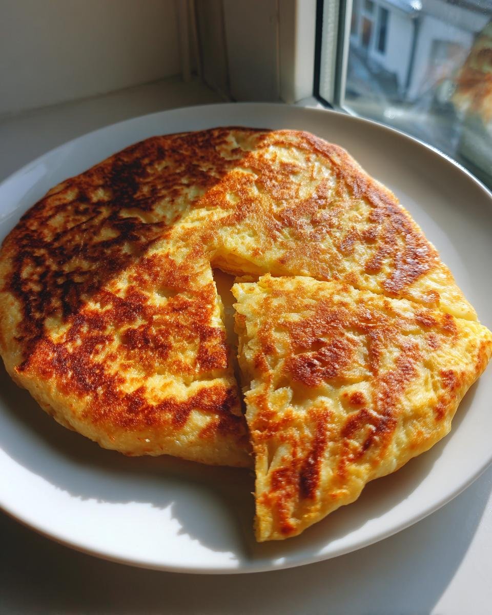 A delicious-looking cottage cheese flatbread on a white plate, with a slice cut out. High protein recipe.