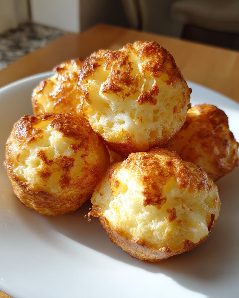 A plate of golden brown Mashed Potato Puff Bites, showcasing their crispy exterior and fluffy interior.