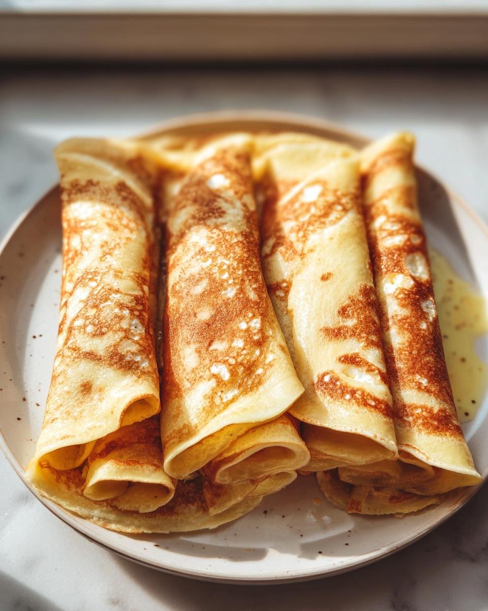 Four rolled 2-Ingredient Cottage Cheese Wraps with golden brown spots served on a light speckled plate.